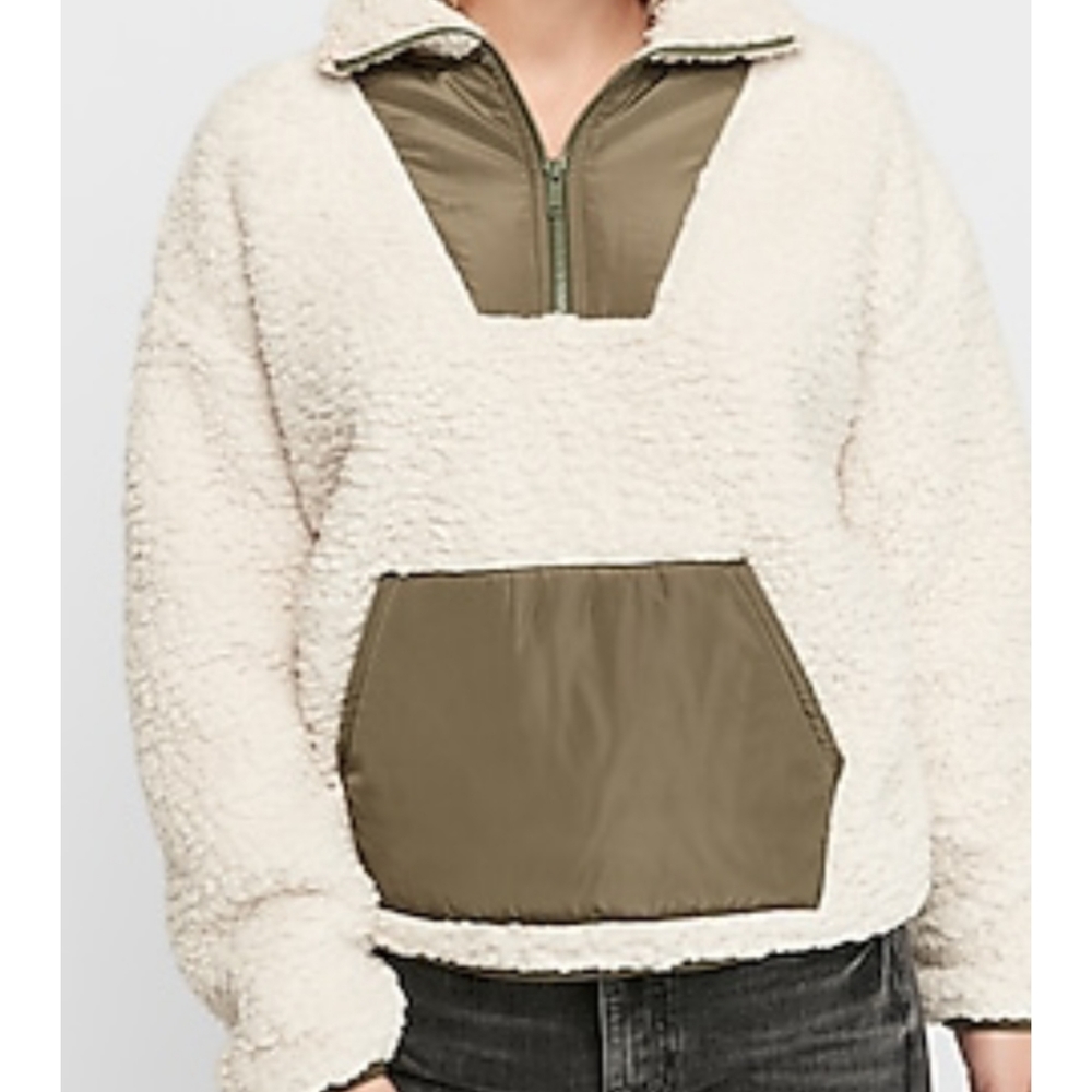 Express sherpa sweatshirt